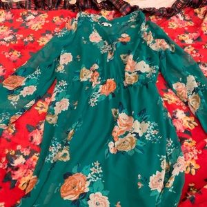 Flattering floral dress